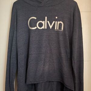 Calvin Klein Women's Dark Gray Hoodie